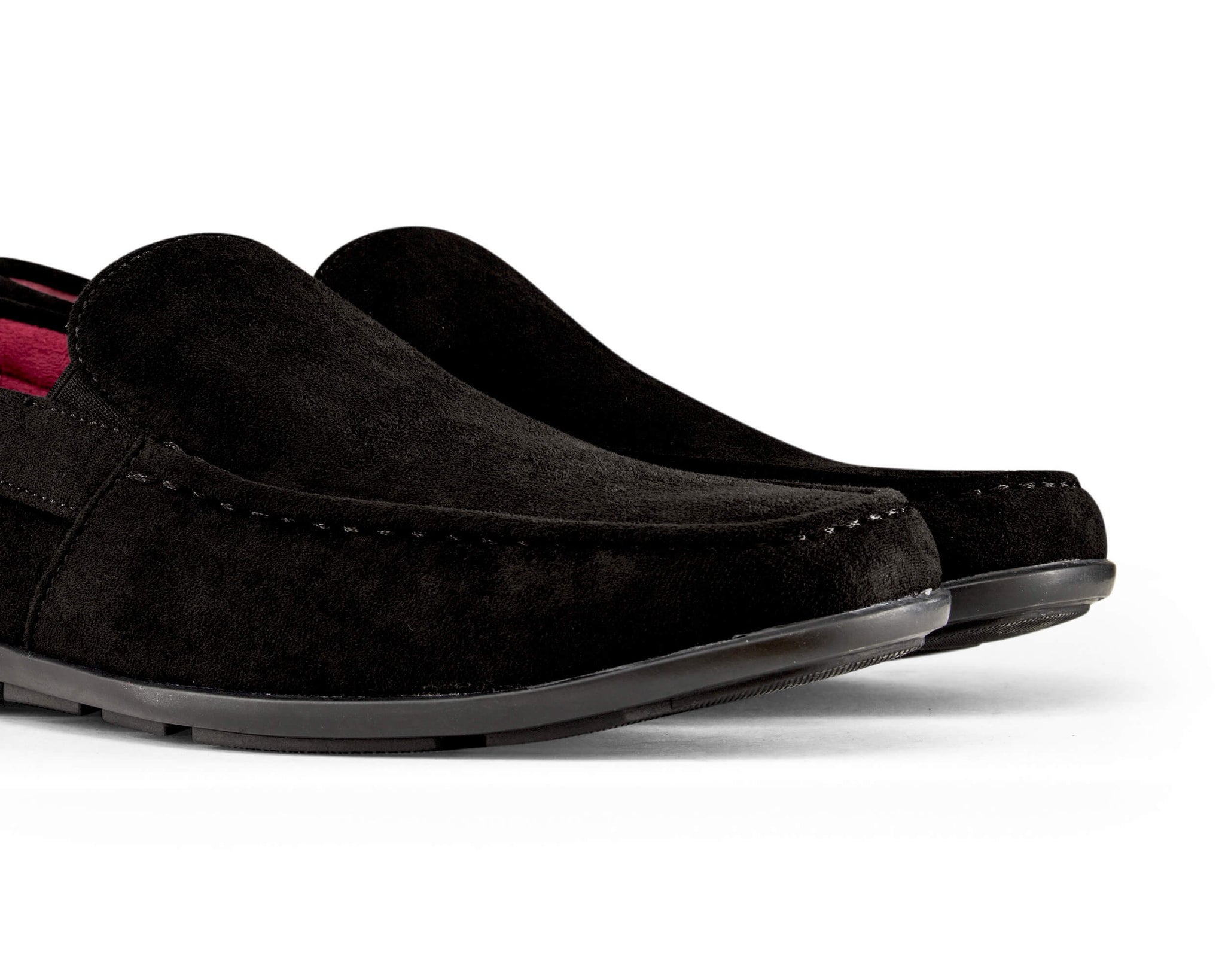 Miesten mokkanahkaiset neliönmuotoiset kärjet slip-on-kengät