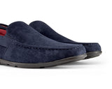 Miesten mokkanahkaiset neliönmuotoiset kärjet slip-on-kengät