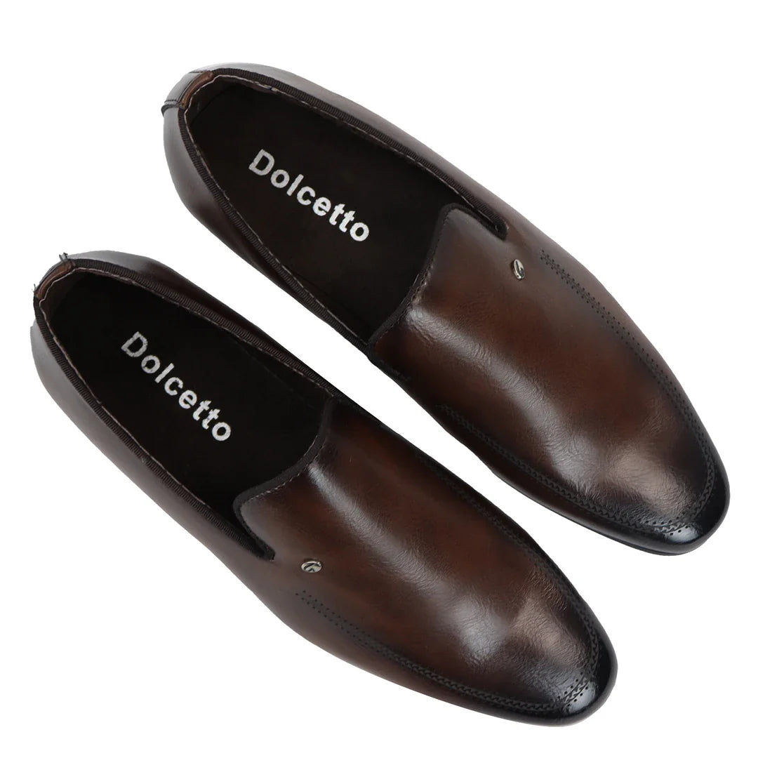 Miesten slip-on-ruskeat loafer-kengät