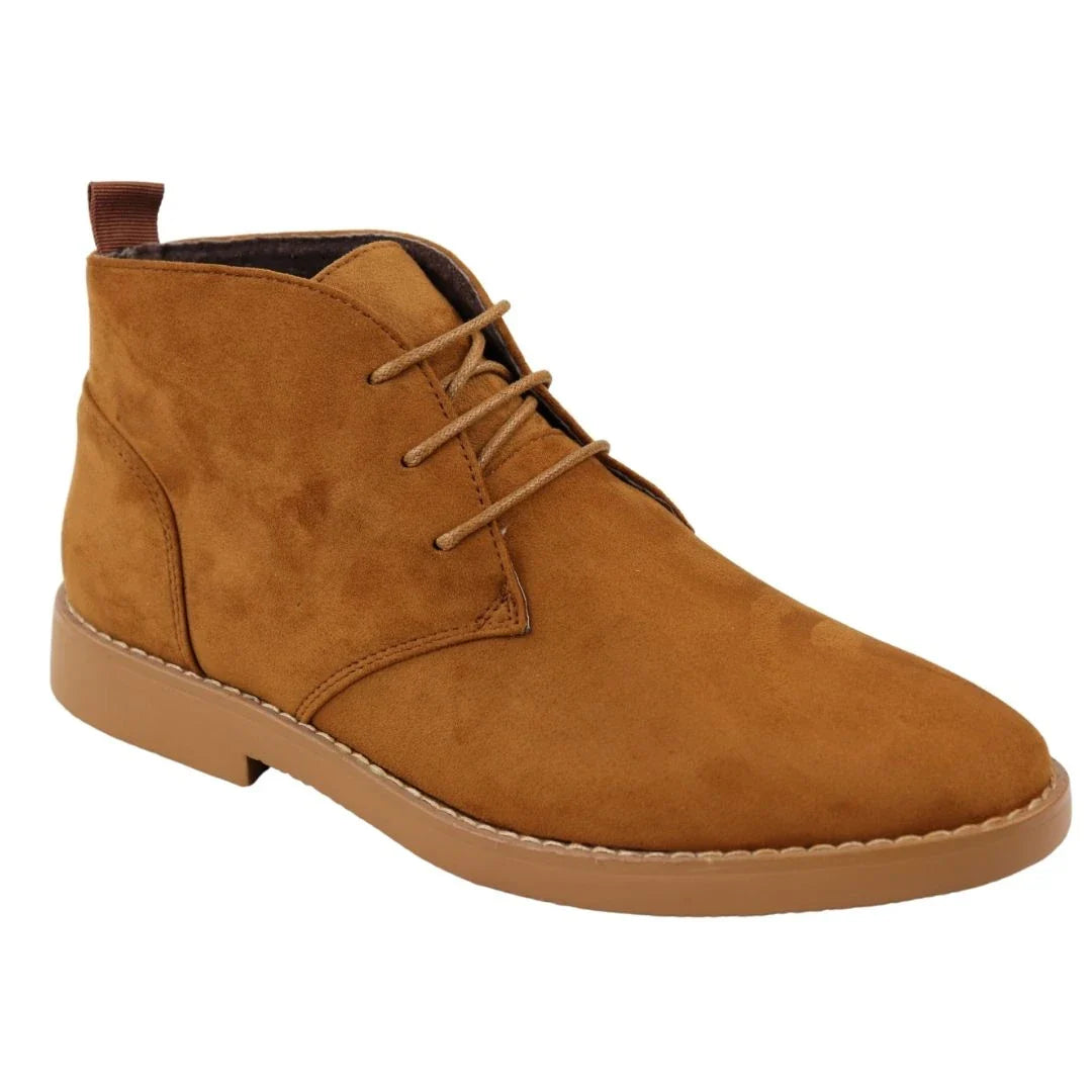 Miesten Chukka Desert -nauhalliset ruskeat nilkkurit
