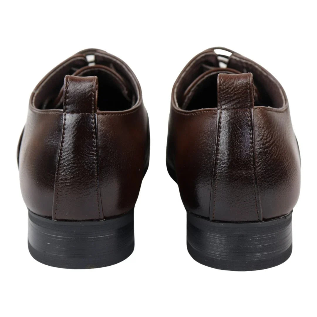 Miesten nauhalliset ruskeat Derby Oxford -kengät