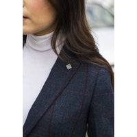 Madrid - Naisten laivastonsininen tweed-bleiseri mittatilaustyönä