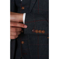 Madrid - Miesten sininen tweed-bleiseri