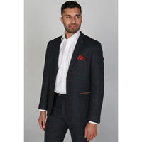 Madrid - Miesten sininen tweed-bleiseri
