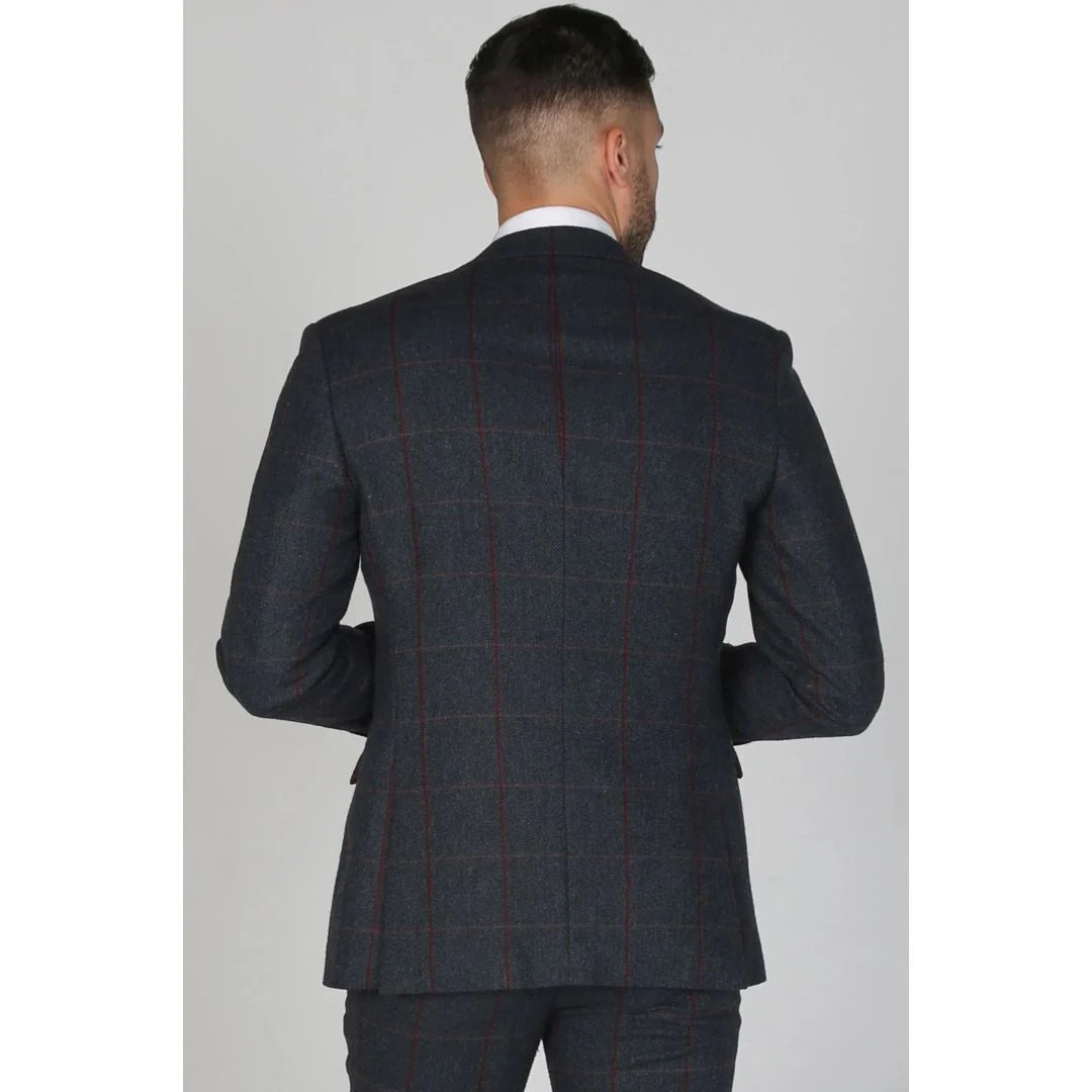 Madrid - Miesten sininen tweed-bleiseri