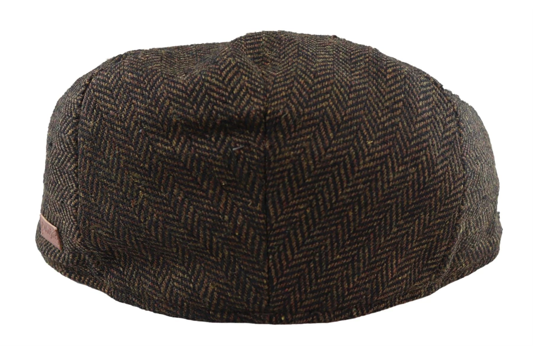 Miesten flat cap villainen kalanruotokuvioinen ruskea tweed-lippis, klassinen 1920-luvun unisex-poika