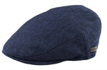 Miesten flat cap -villainen kalanruotokuvioinen laivastonsininen tweed-lippis, klassinen 1920-luvun unisex-poikamalli