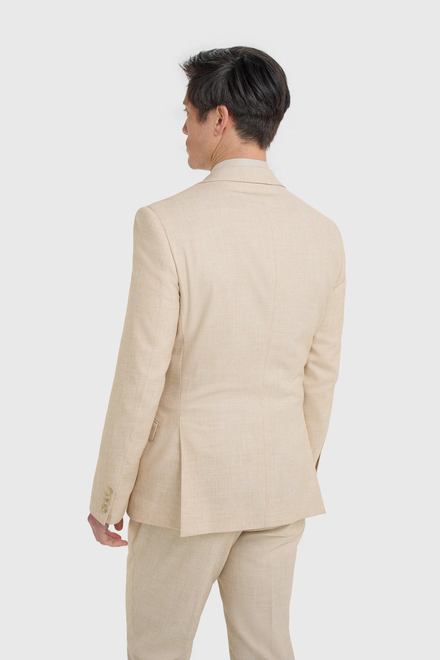 Malibu - Miesten beige teksturoidtu bleiseri