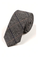 Marc Darcy miesten tweed-kalanruotokuvioinen Marc Darcy -solmio, klassinen vintage retro DX7