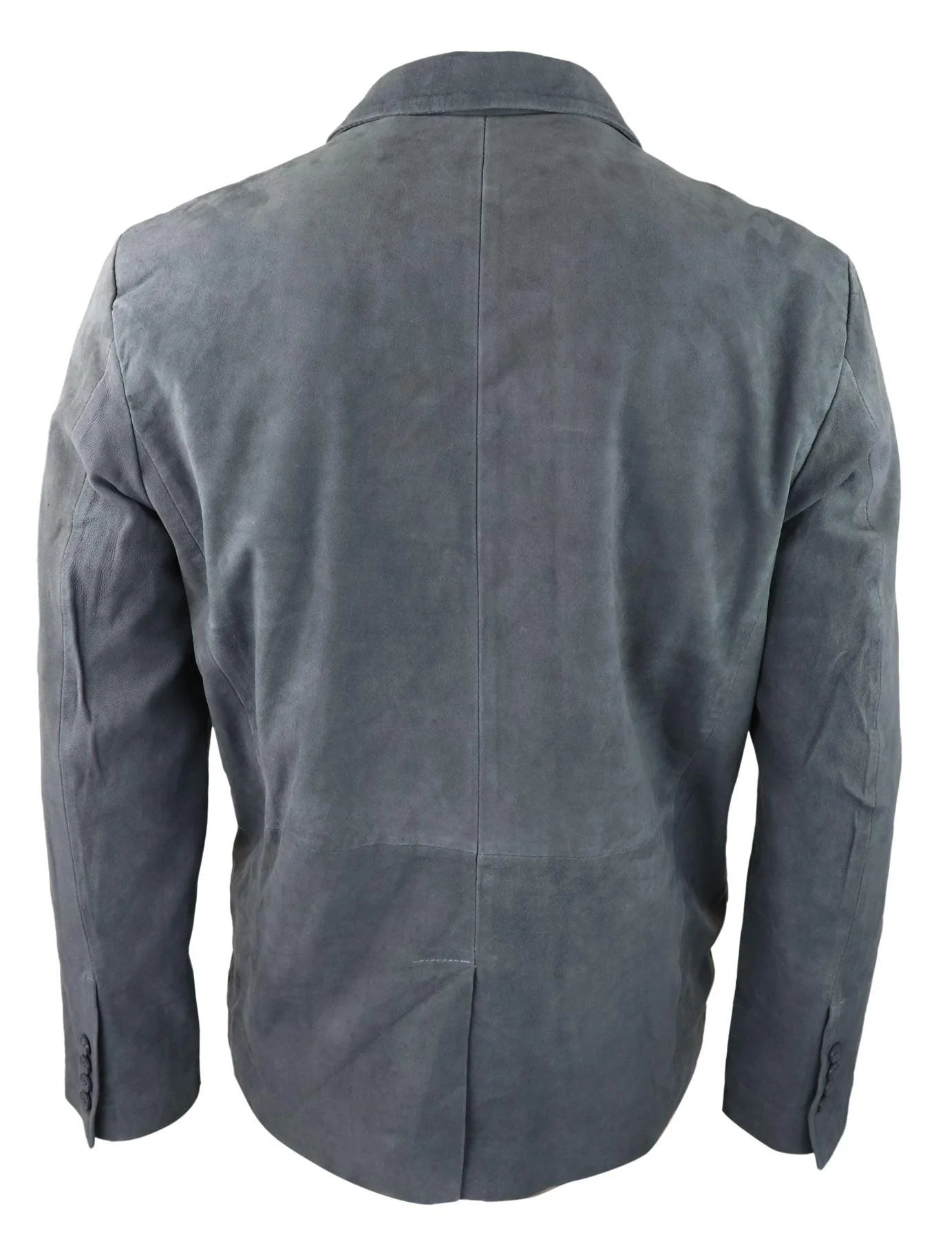 Miesten aito mokkanahkainen bleiserityylinen nahkatakki, miesten klassinen vintage-tyylinen rento harmaa