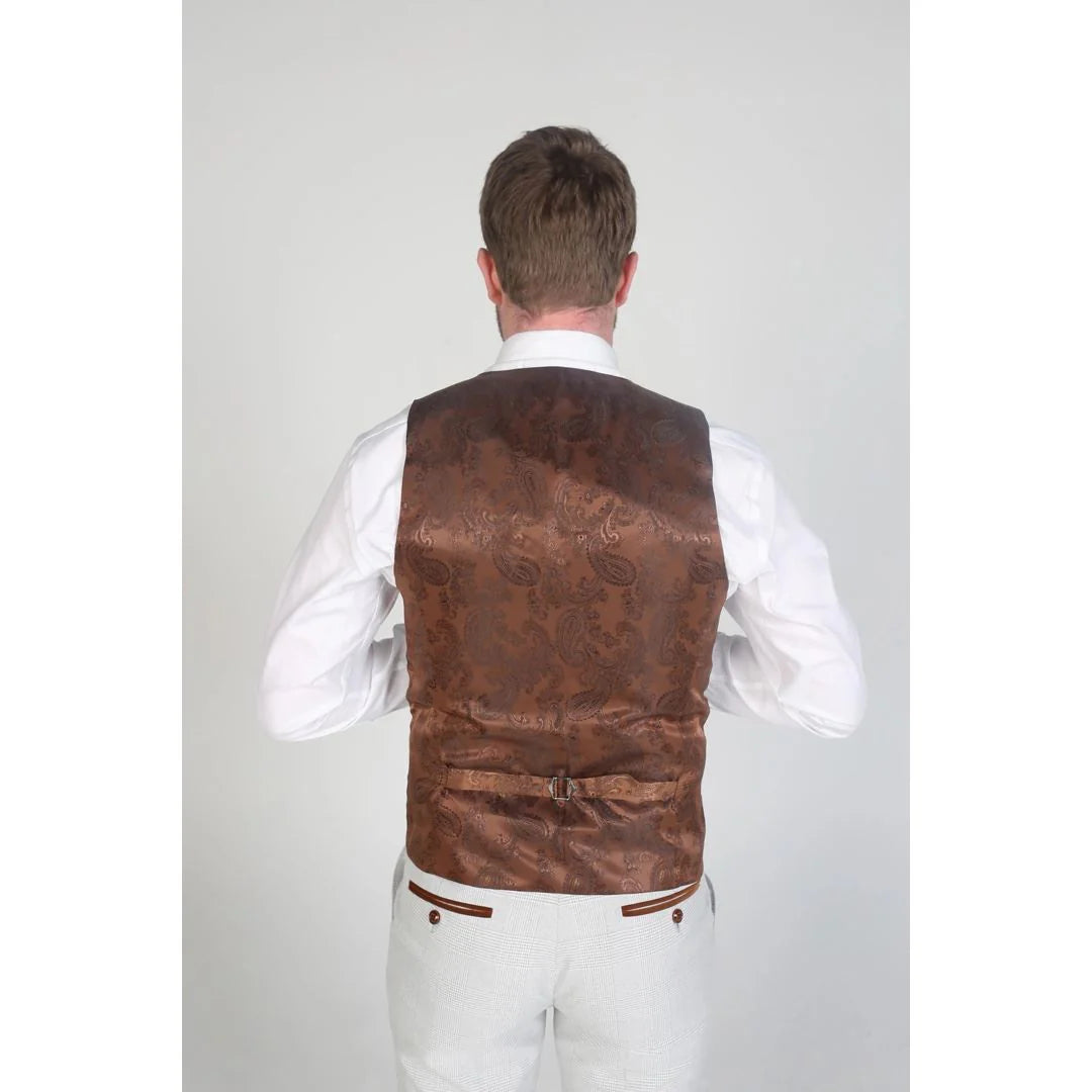 Mark - Miesten beige ruutuliivi