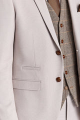 Mayfair Stone -kuvioitu puku ja Harrisinruskea tweed-liivi