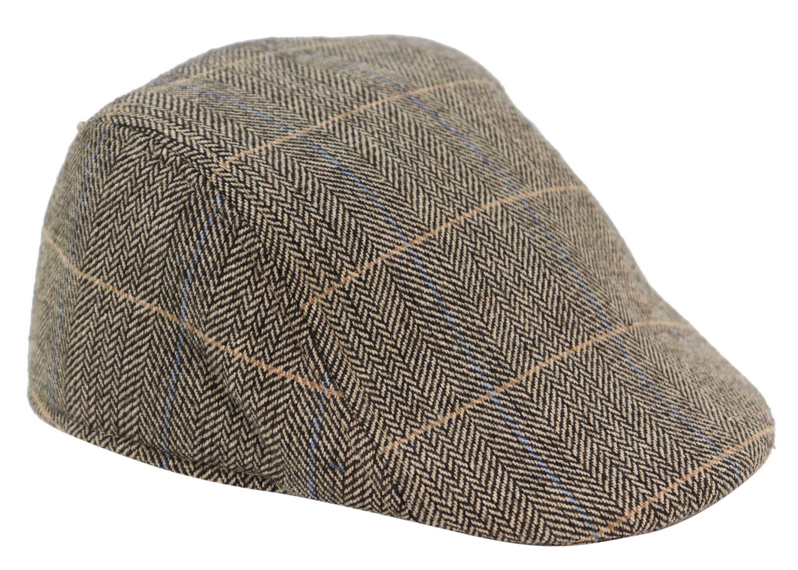 Marc Darcy DX7 miesten tweed-vintage-retrovaaleat flattihatut, Peaky Blinders -ruutukuvioiset klassiset hatut