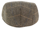 Marc Darcy DX7 miesten tweed-vintage-retrovaaleat flattihatut, Peaky Blinders -ruutukuvioiset klassiset hatut