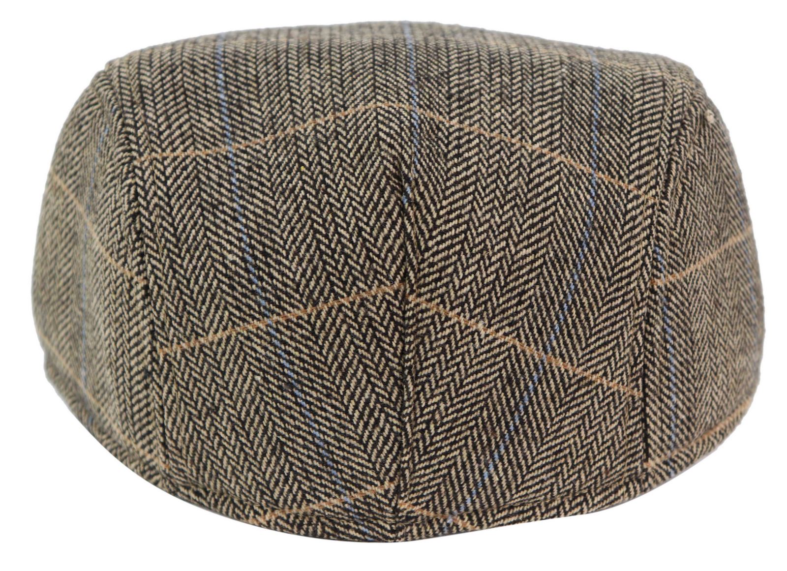Marc Darcy DX7 miesten tweed-vintage-retrovaaleat flattihatut, Peaky Blinders -ruutukuvioiset klassiset hatut