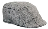 Marc Darcy Kristian miesten tweed-vintage-retro-vaarin flattihatut Peaky Blinders -ruutukuvioiset klassiset hatut