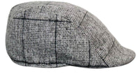 Marc Darcy Kristian miesten tweed-vintage-retro-vaarin flattihatut Peaky Blinders -ruutukuvioiset klassiset hatut