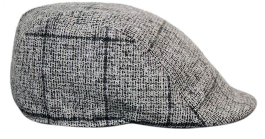 Marc Darcy Kristian miesten tweed-vintage-retro-vaarin flattihatut Peaky Blinders -ruutukuvioiset klassiset hatut