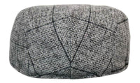 Marc Darcy Kristian miesten tweed-vintage-retro-vaarin flattihatut Peaky Blinders -ruutukuvioiset klassiset hatut