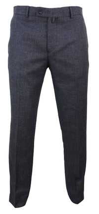 Miesten mustat tweed-vintagehousut - STZ14