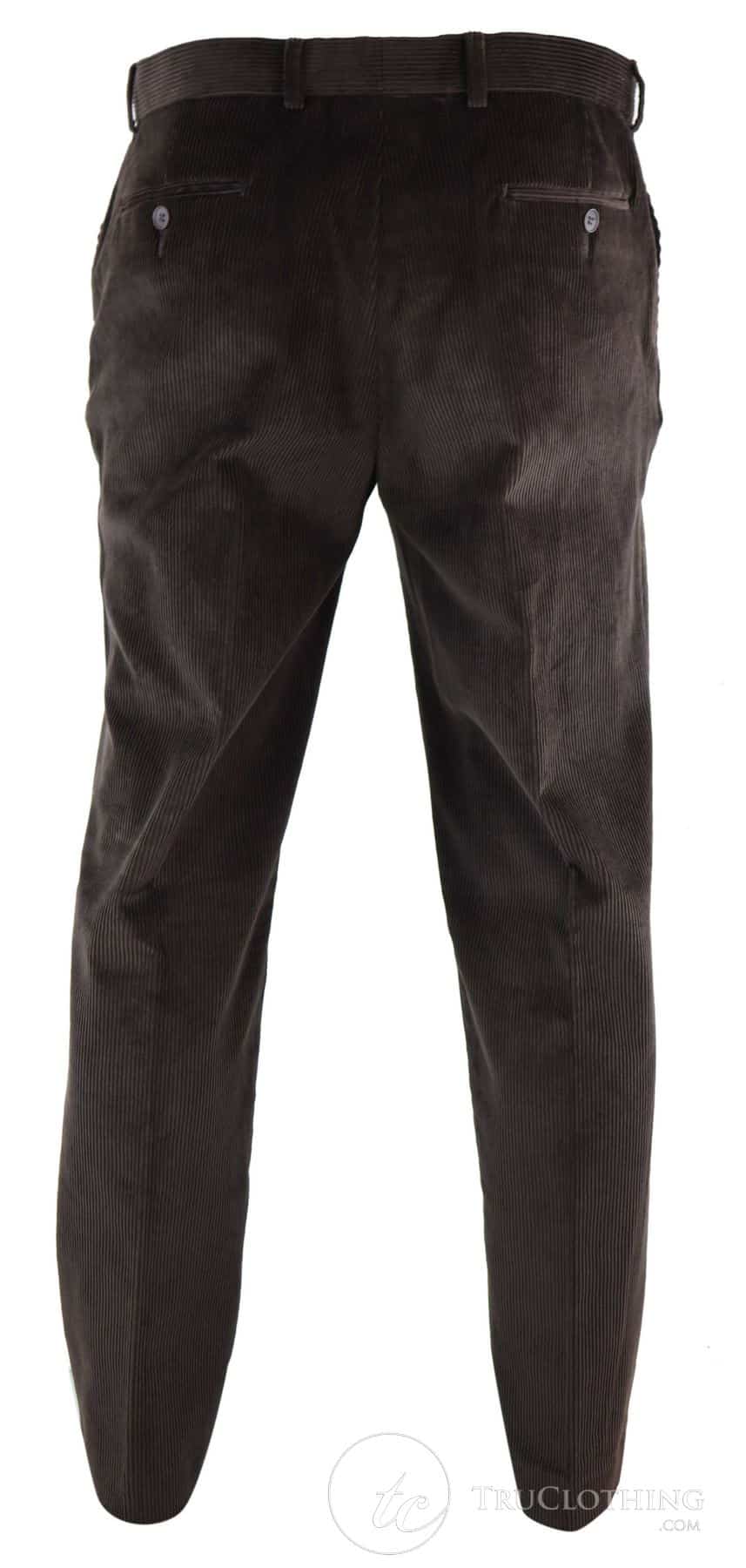 Miesten ruskeat samettihousut