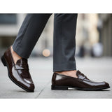 Miesten keinonahkaiset slip-on-pennyloaferit