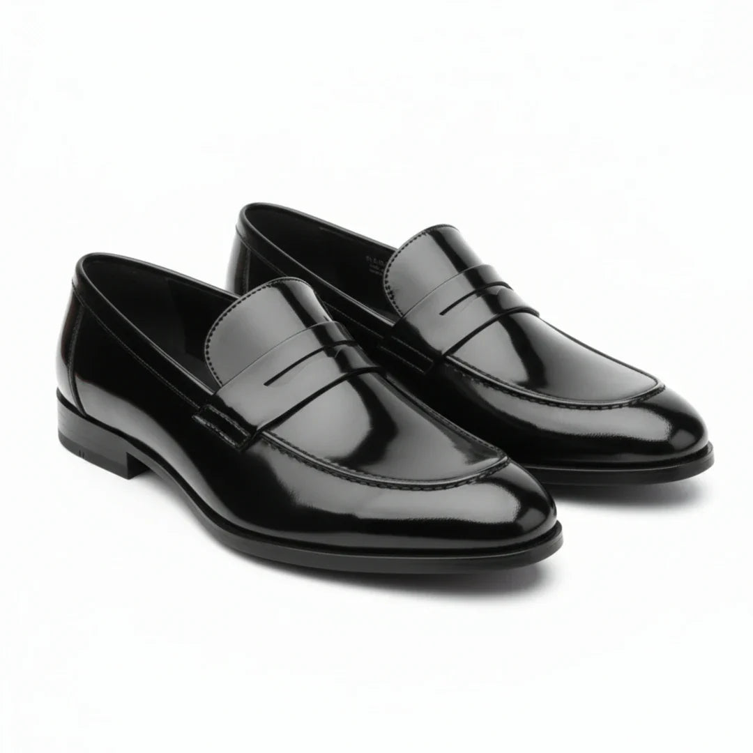 Miesten keinonahkaiset slip-on-pennyloaferit
