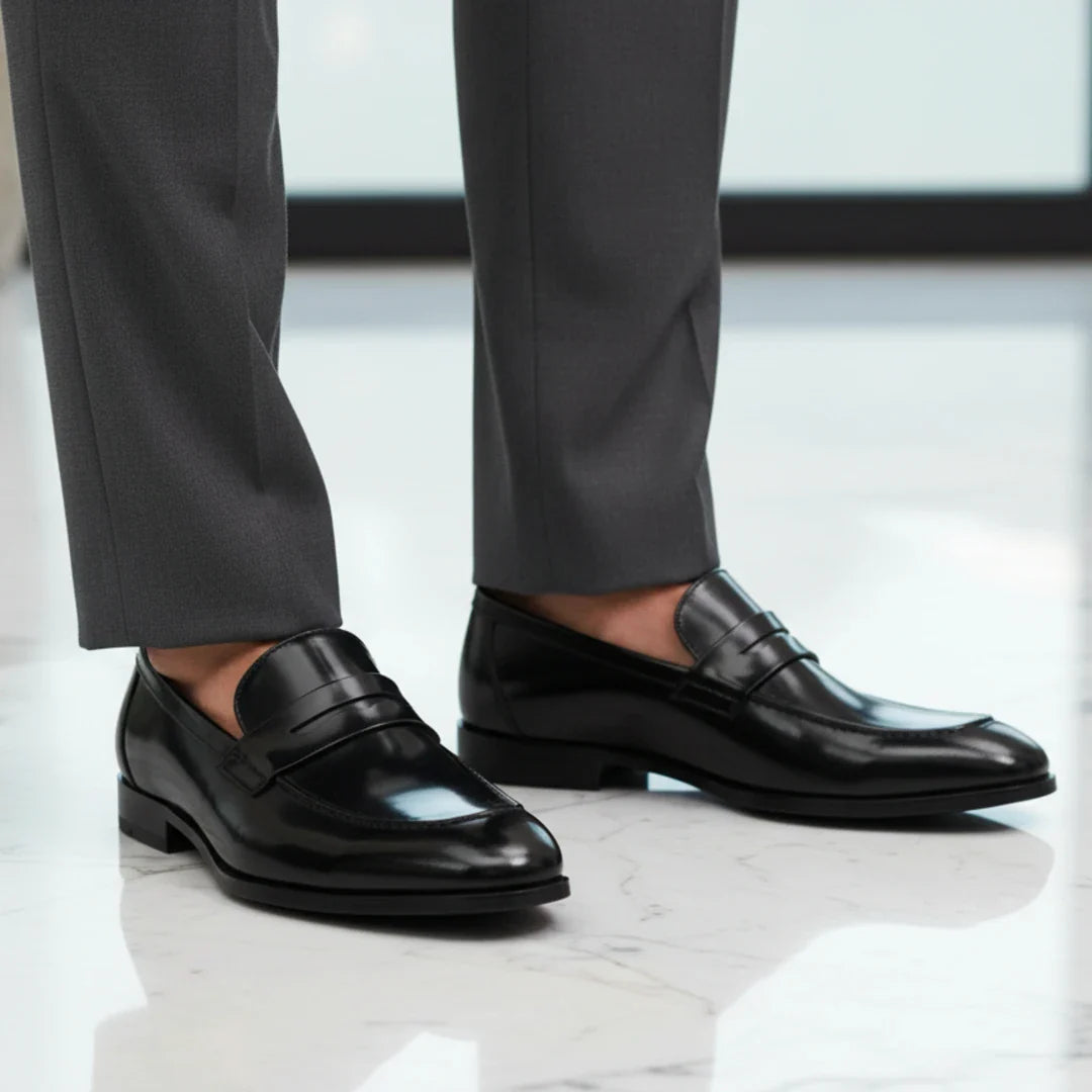 Miesten keinonahkaiset slip-on-pennyloaferit