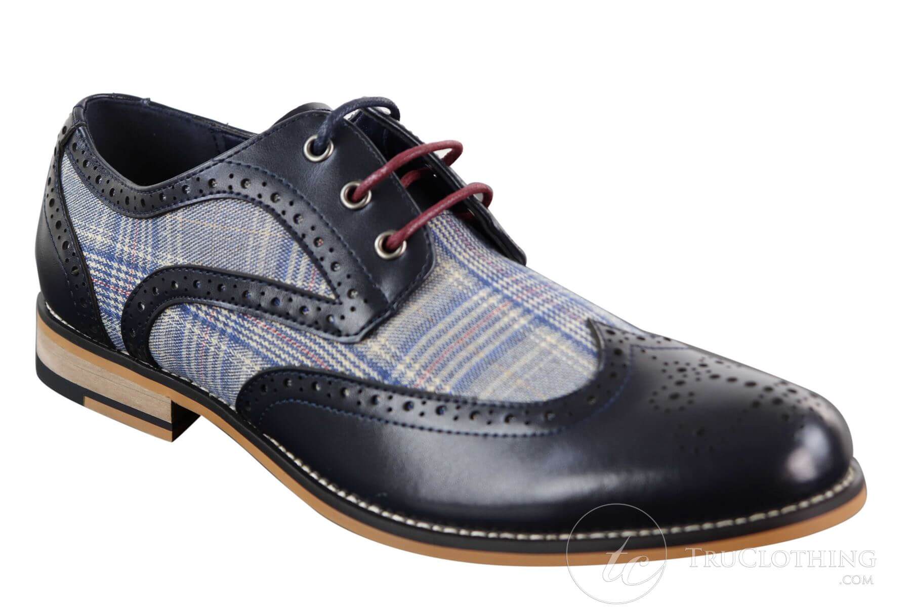 Miesten nahka- ja tweed-vintagekengät - Cavani Oslo