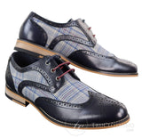 Miesten nahka- ja tweed-vintagekengät - Cavani Oslo