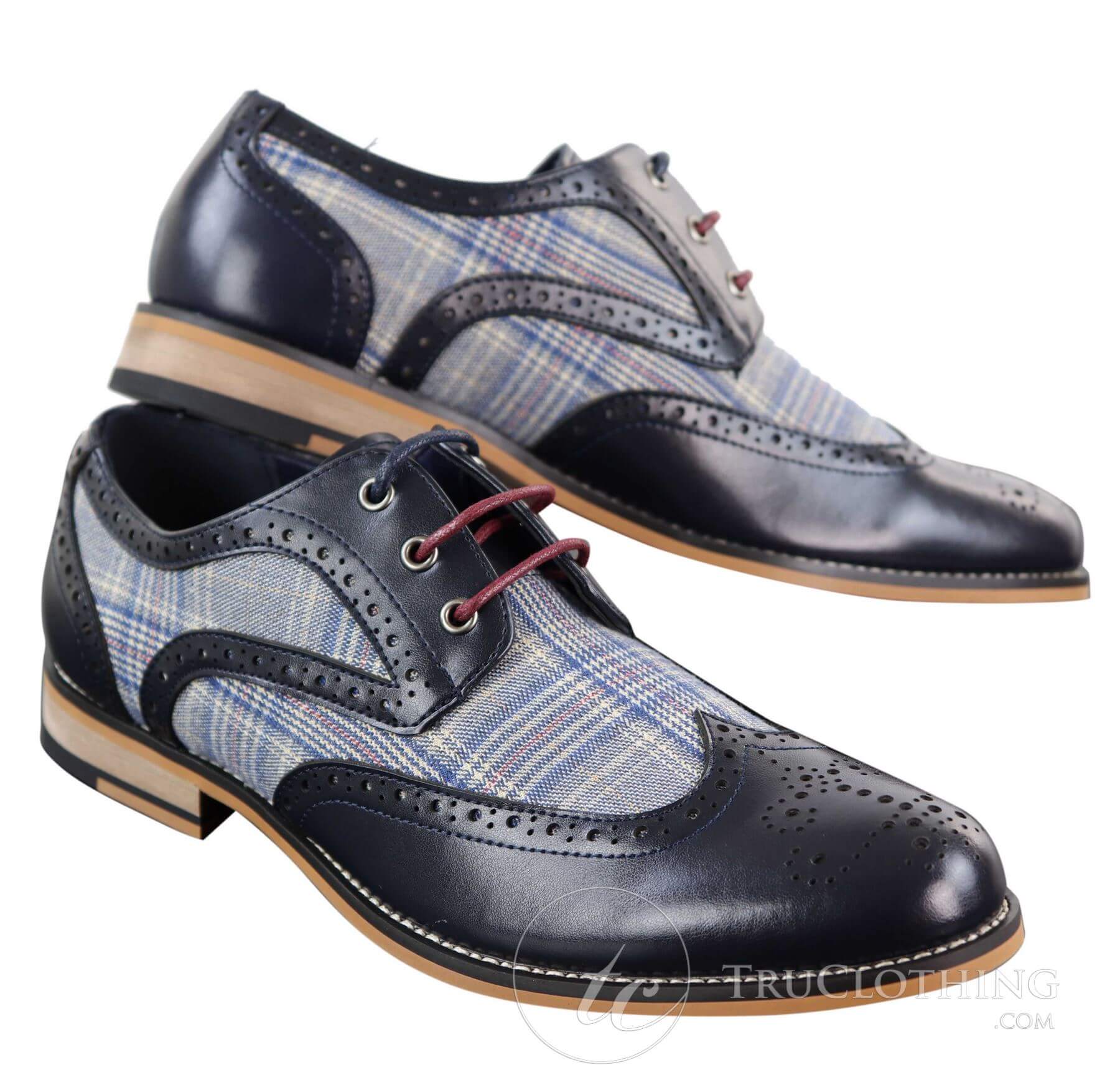 Miesten nahka- ja tweed-vintagekengät - Cavani Oslo