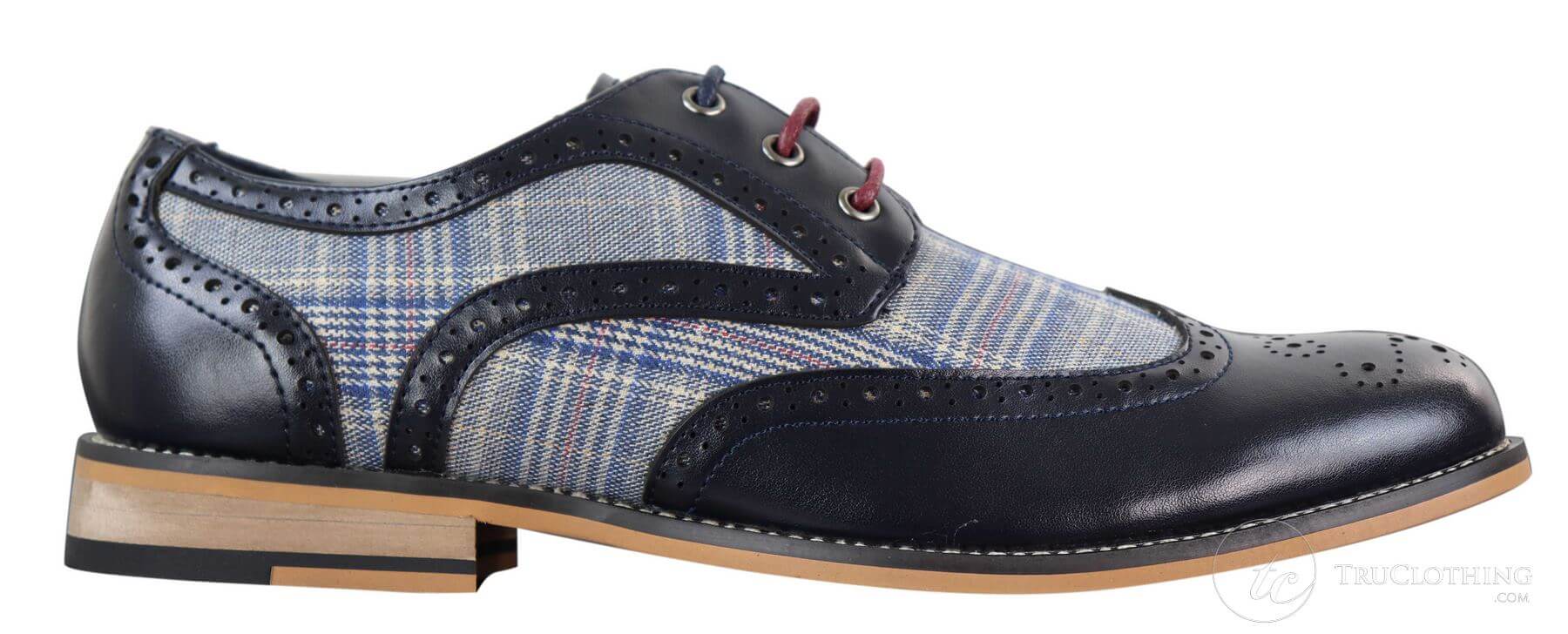 Miesten nahka- ja tweed-vintagekengät - Cavani Oslo