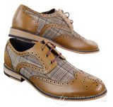 Miesten nahka- ja tweed-vintagekengät - Cavani Oslo