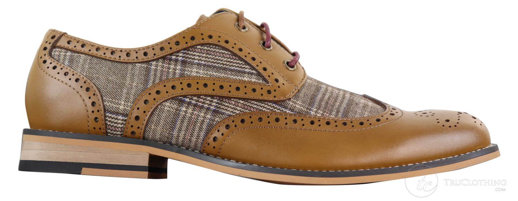 Miesten nahka- ja tweed-vintagekengät - Cavani Oslo