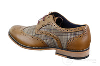Miesten nahka- ja tweed-vintagekengät - Cavani Oslo