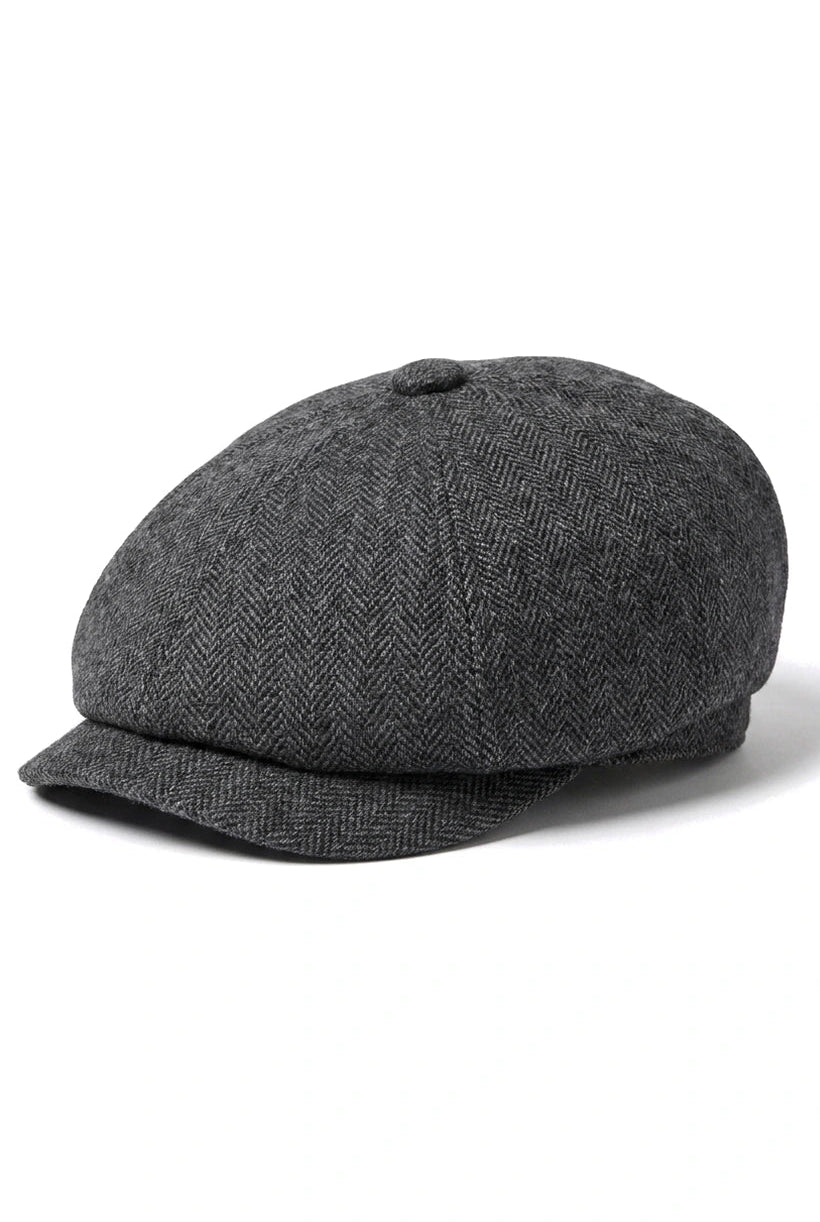 Miesten 8 Panel Newsboy lippis - Cavani Martez - tummanharmaa