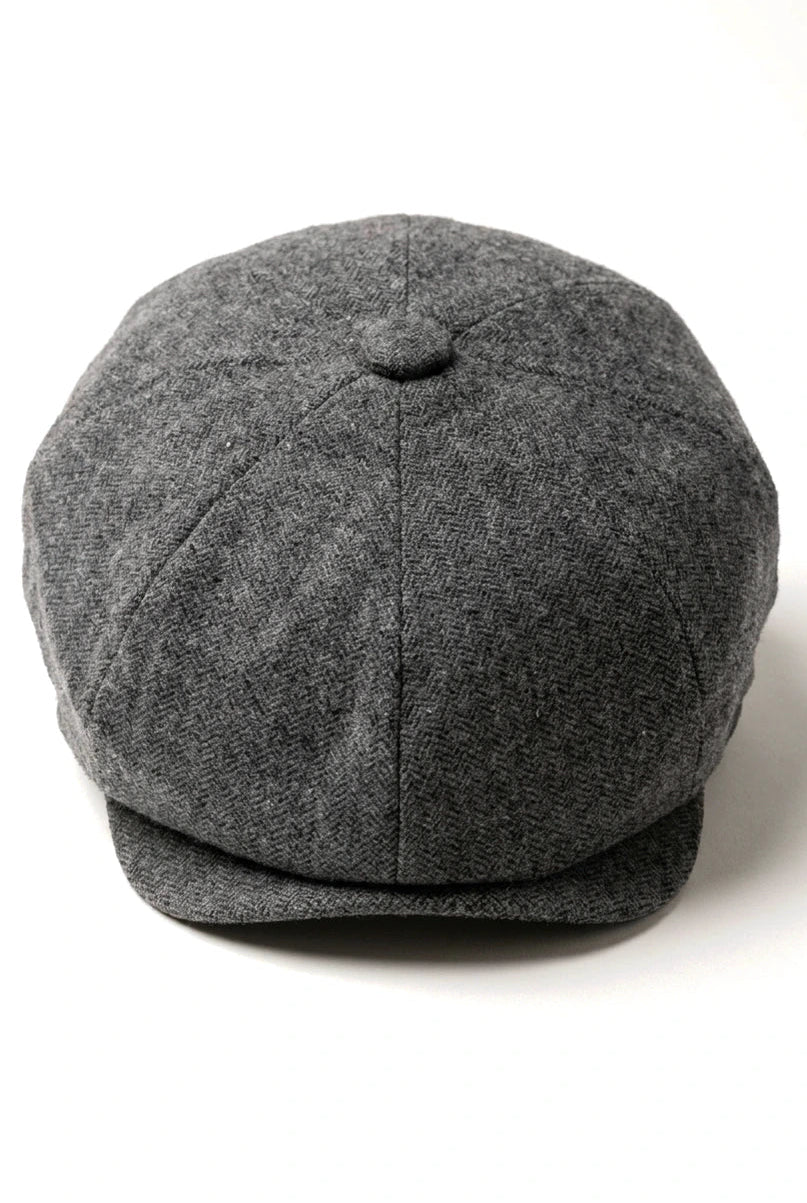 Miesten 8 Panel Newsboy lippis - Cavani Martez - tummanharmaa