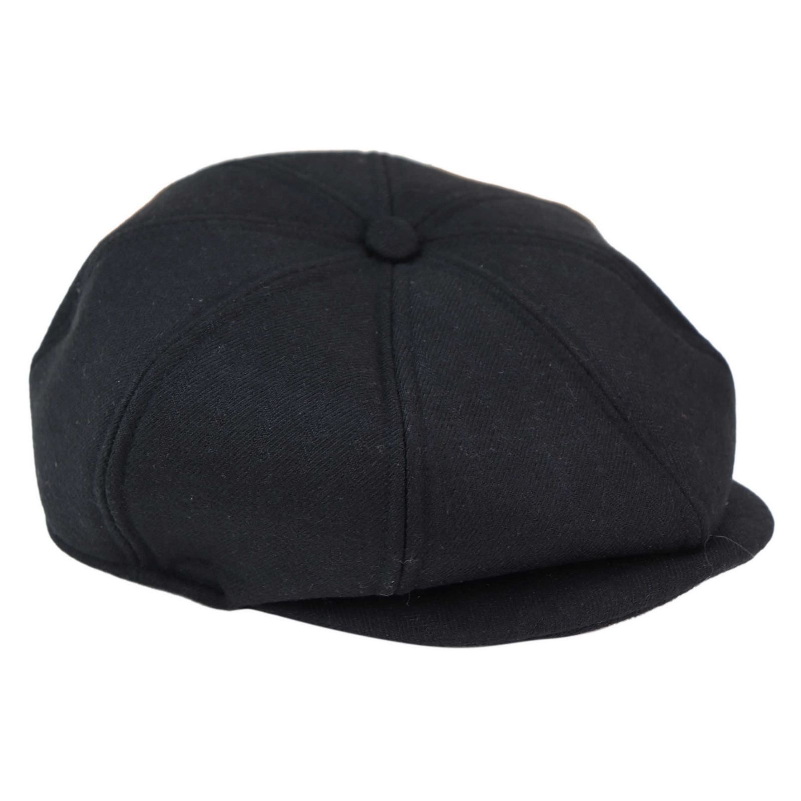 Miesten 8-paneelinen Peaky Blinders -hattu - Musta