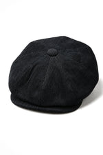 Miesten 8-paneelinen Razor Baker -poikien hattu, samettihuopa, newsboy-lippalakit