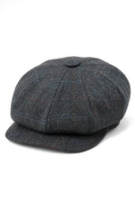 Miesten 8-paneelinen Razor Baker -pipoikien hattu, villatweed-blinders, Newsboy-litteä lippis