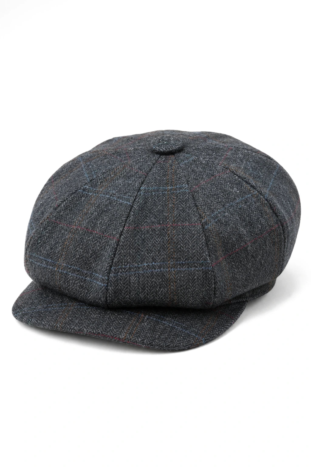 Miesten 8-paneelinen Razor Baker -pipoikien hattu, villatweed-blinders, Newsboy-litteä lippis