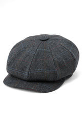 Miesten 8-paneelinen Razor Baker -pipoikien hattu, villatweed-blinders, Newsboy-litteä lippis