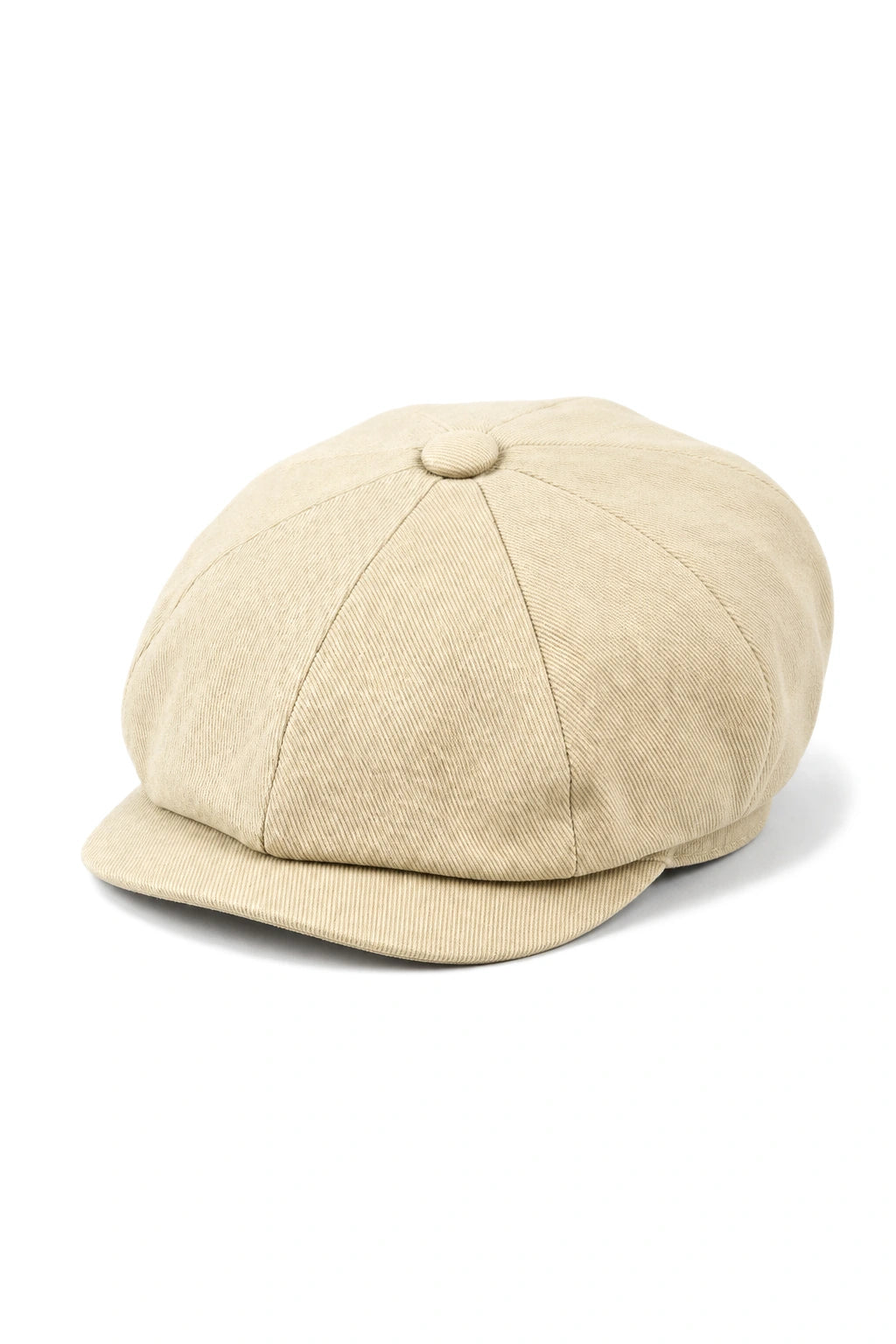 Miesten 8-paneelinen kesäinen beige leipurihattu, puuvillaiset blinders-newsboy-lippalakki, Shelby