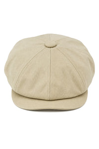 Miesten 8-paneelinen kesäinen beige leipurihattu, puuvillaiset blinders-newsboy-lippalakki, Shelby