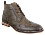 Miesten ruskeat nauhalliset brogue-saappaat - Cavani Sava