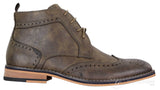 Miesten ruskeat nauhalliset brogue-saappaat - Cavani Sava