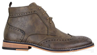Miesten ruskeat nauhalliset brogue-saappaat - Cavani Sava
