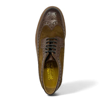 Miesten ruskeat mokkanahkaiset brogue-kengät