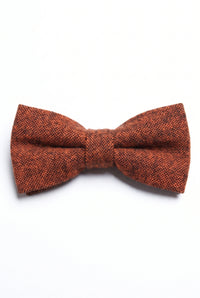 Miesten ruskea tweed-villasekoitteinen rusetti
