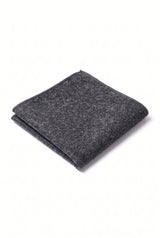 Miesten hiilenharmaa tweed-villasekoitteinen taskuliina